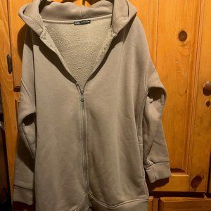 Zara like new with no tags Tan hoodie